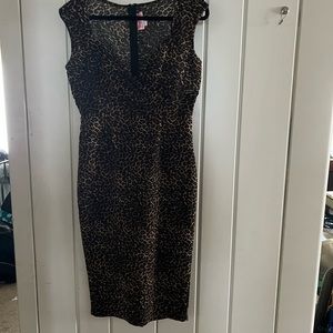 Pinup Couture Erin dress in leopard size XL